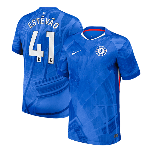 Chelsea 2025/26 Home Soccer Jersey - ESTÊVÃO #41