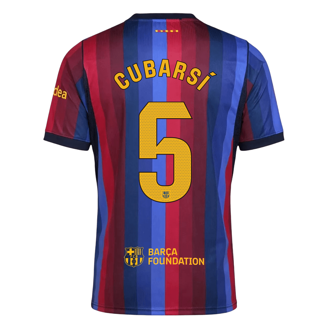 Barcelona 2026/27 Home Soccer Jersey - CUBARSÍ #5