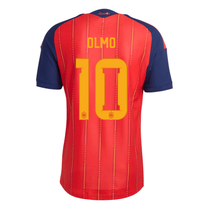OLMO #10 Men's Spain World Cup 2026 Player Version Home Soccer Jersey - Slim Fit