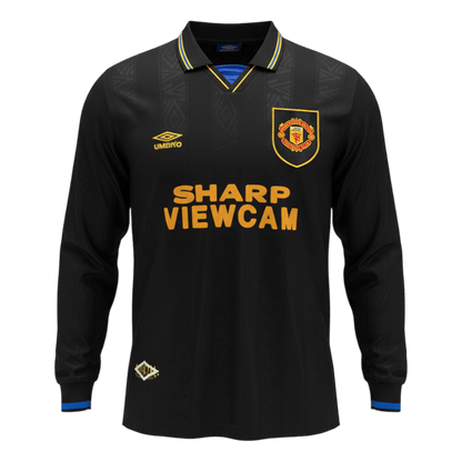 Manchester United 1993/94 Retro Long Sleeve Away Soccer Jersey