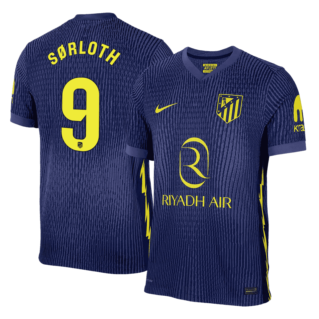 Atletico Madrid 2025/26 Away Soccer Jersey - SØRLOTH #9 (Player Edition)
