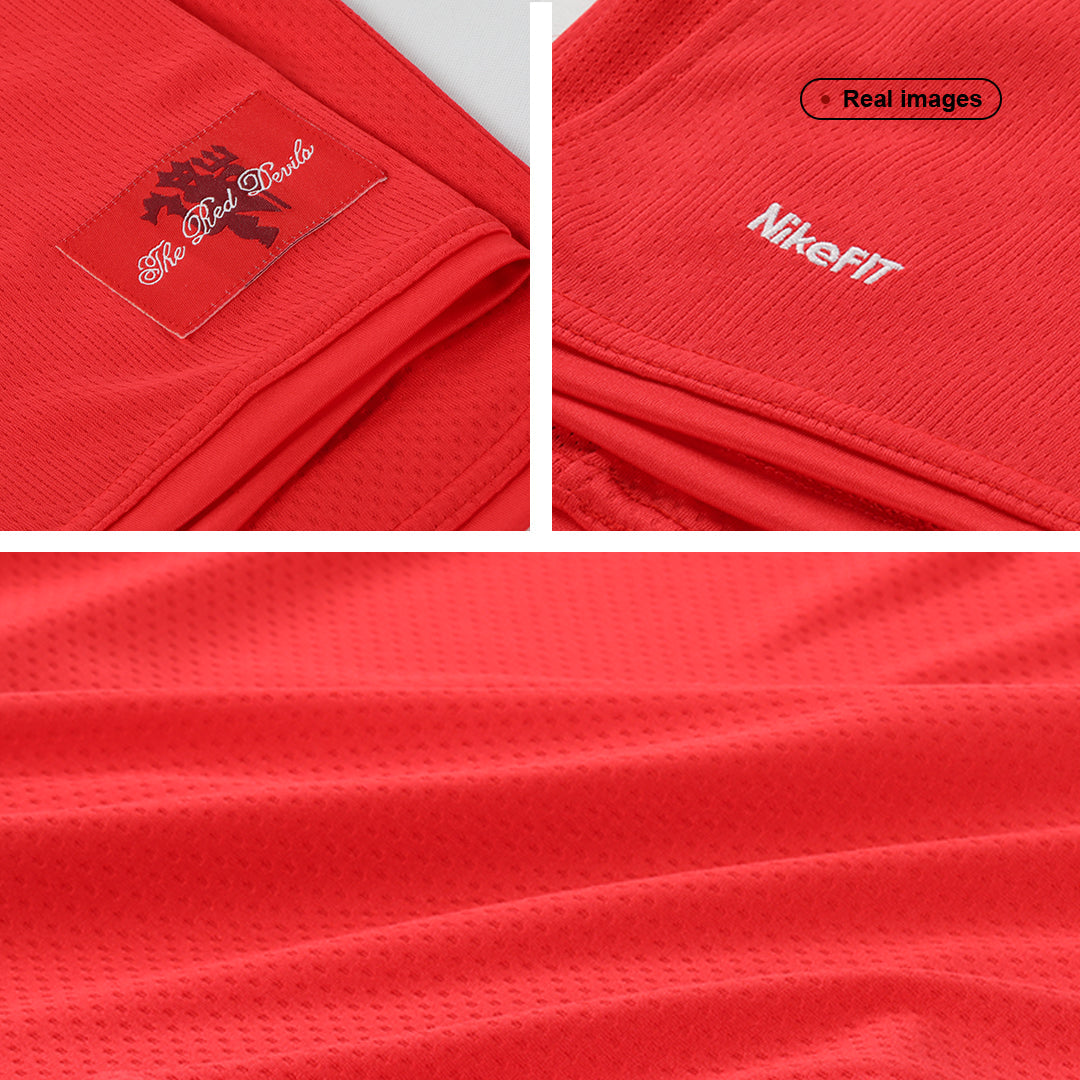 Retro SCHOLES #18 Men's Manchester United 2007/08 Home Soccer Jersey