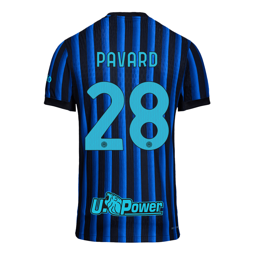 Inter Milan 2025/26 Home Soccer Jersey - PAVARD #28 (Player Edition)