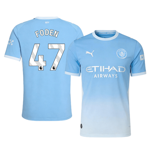 Manchester City 2026/27 Home Soccer Jersey - FODEN #47 (Player Edition)