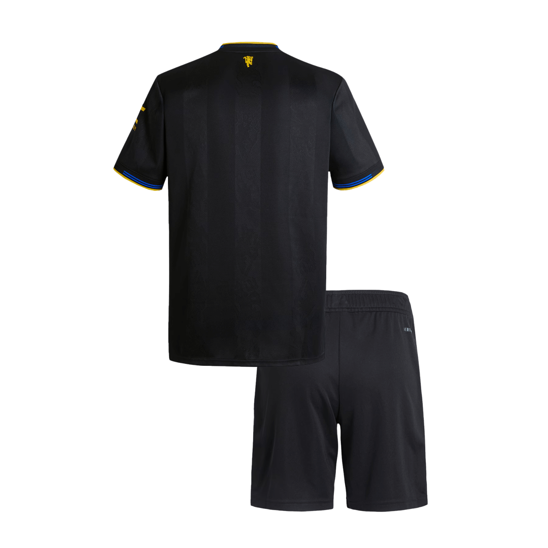 Kids Manchester United 2025/26 Third Away Soccer Kit