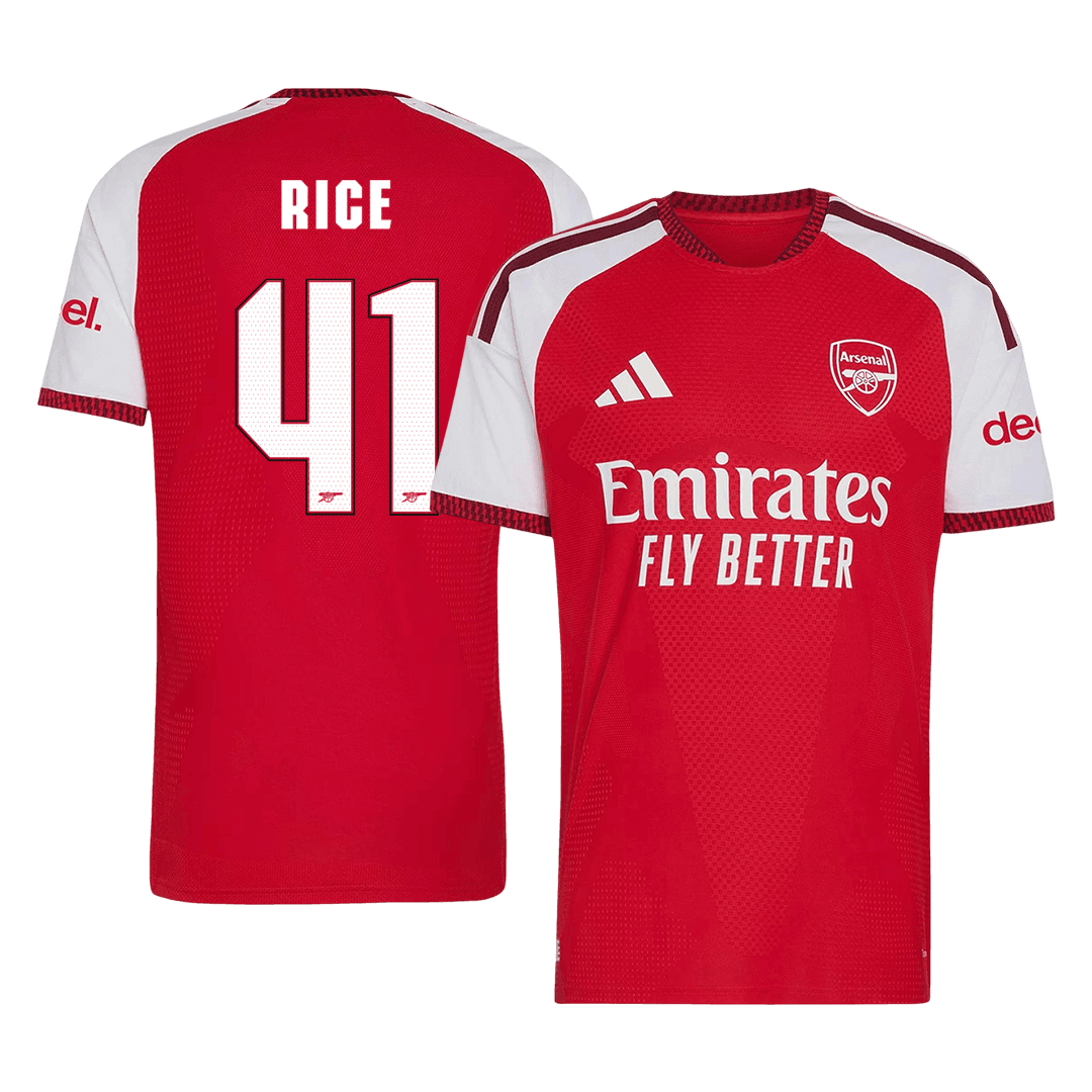 Arsenal 2026/27 Home Soccer Jersey - RICE #41 – UCL (Player Edition)
