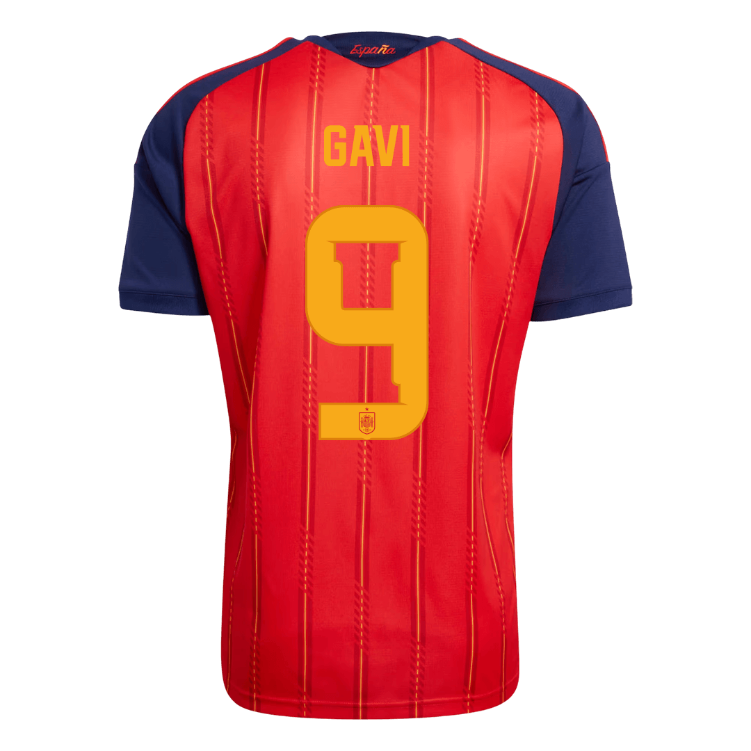 Spain World Cup 2026 Home Soccer Jersey - GAVI #9