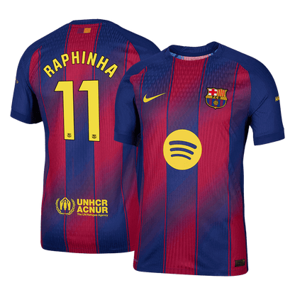Barcelona 2025/26 Home Soccer Jersey - RAPHINHA #11 (Player Edition)