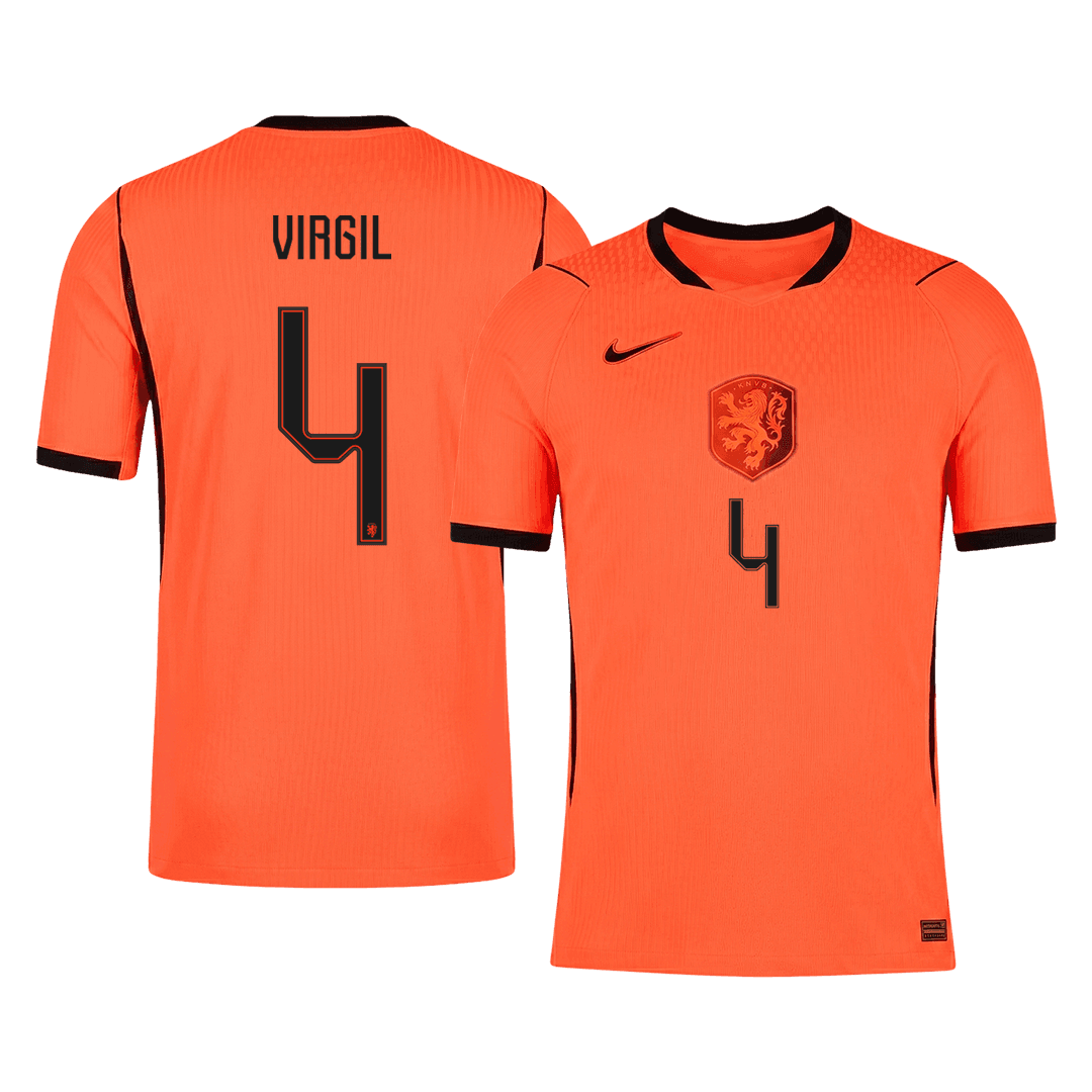 Netherlands World Cup 2026 Home Soccer Jersey - VIRGIL #4 (Player Edition)