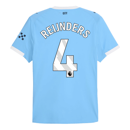 Manchester City 2025/26 Home Soccer Jersey - REIJNDERS #4 (Player Edition)