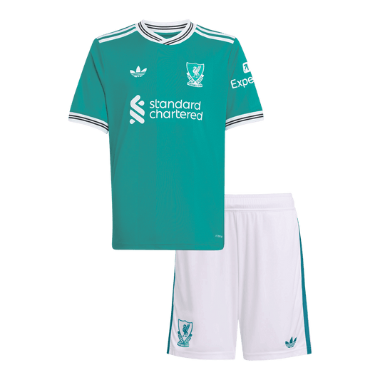 Kids Liverpool 2025/26 Third Away Soccer Kit