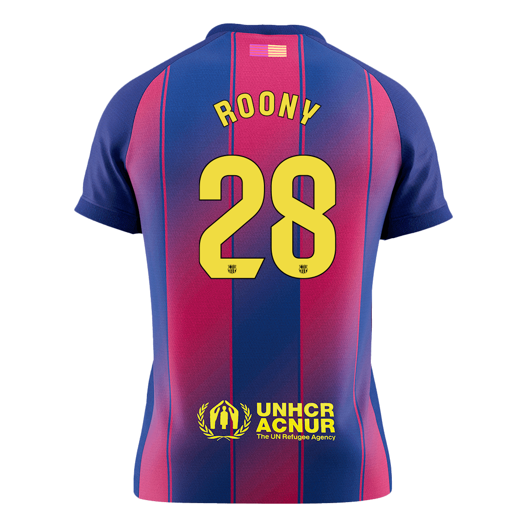 Barcelona 2025/26 Home Soccer Jersey - ROONY #28