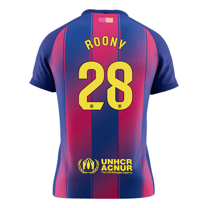 Barcelona 2025/26 Home Soccer Jersey - ROONY #28