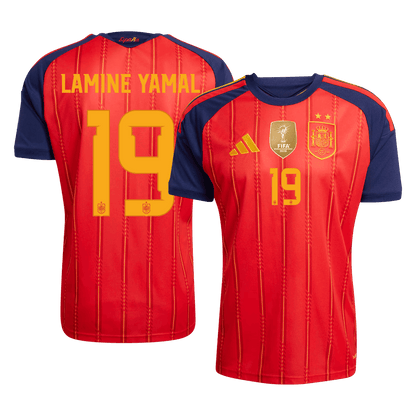 Spain World Cup 2026 Home Soccer Jersey - LAMINE YAMAL #19 - Champion Edition
