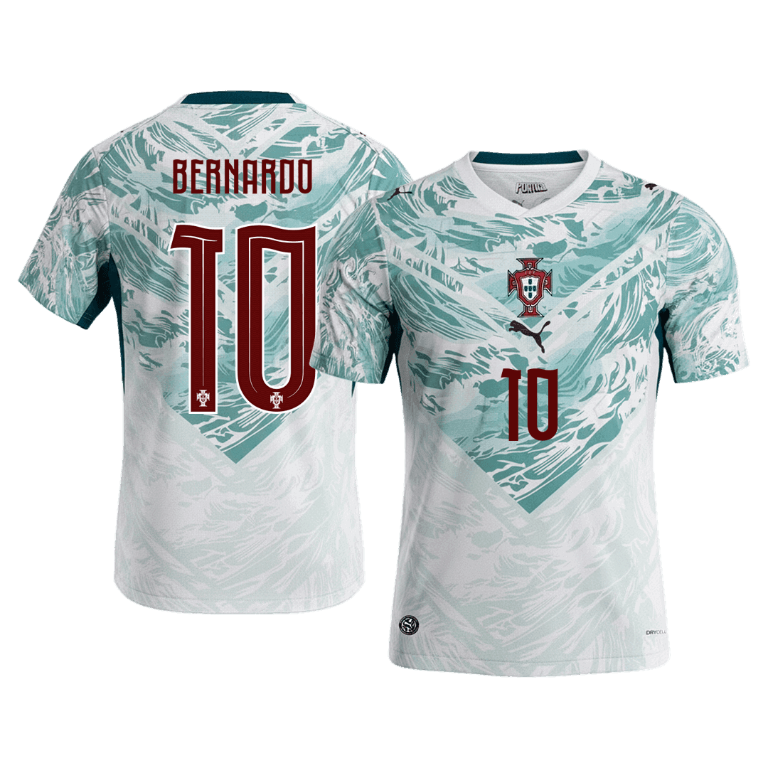 Portugal World Cup 2026 Away Soccer Jersey - BERNARDO #10