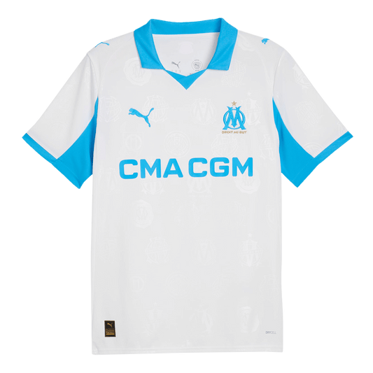 Men's Marseille 2025/26 Home Soccer Jersey