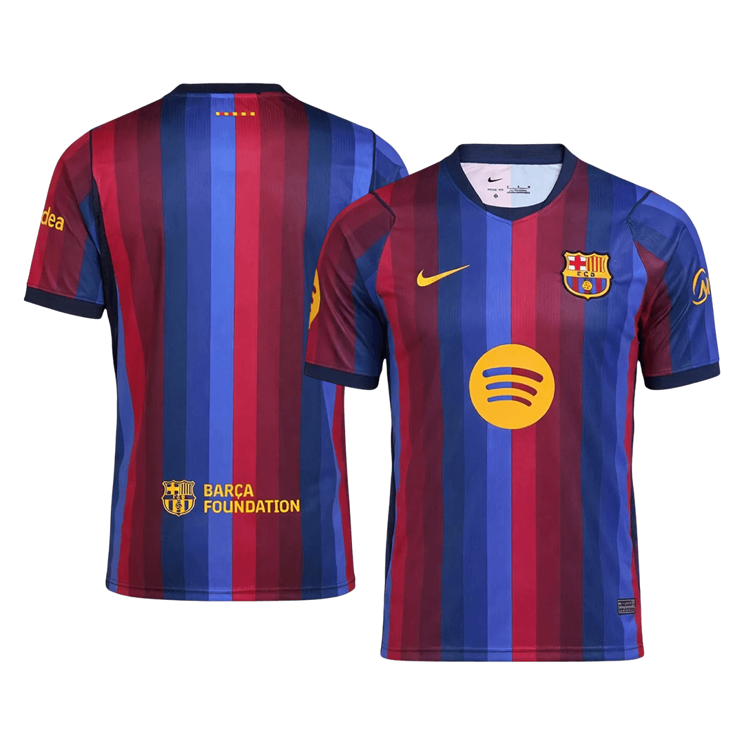 Men's Barcelona 2026/27 Player Version Home Soccer Jersey - Slim Fit