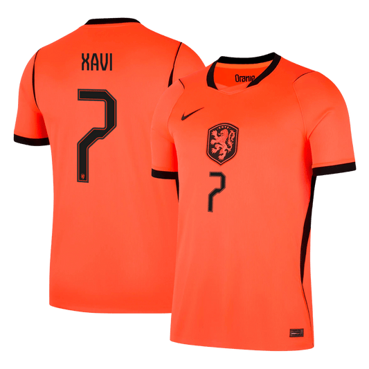 XAVI #7 Men's Netherlands World Cup 2026 Home Soccer Jersey