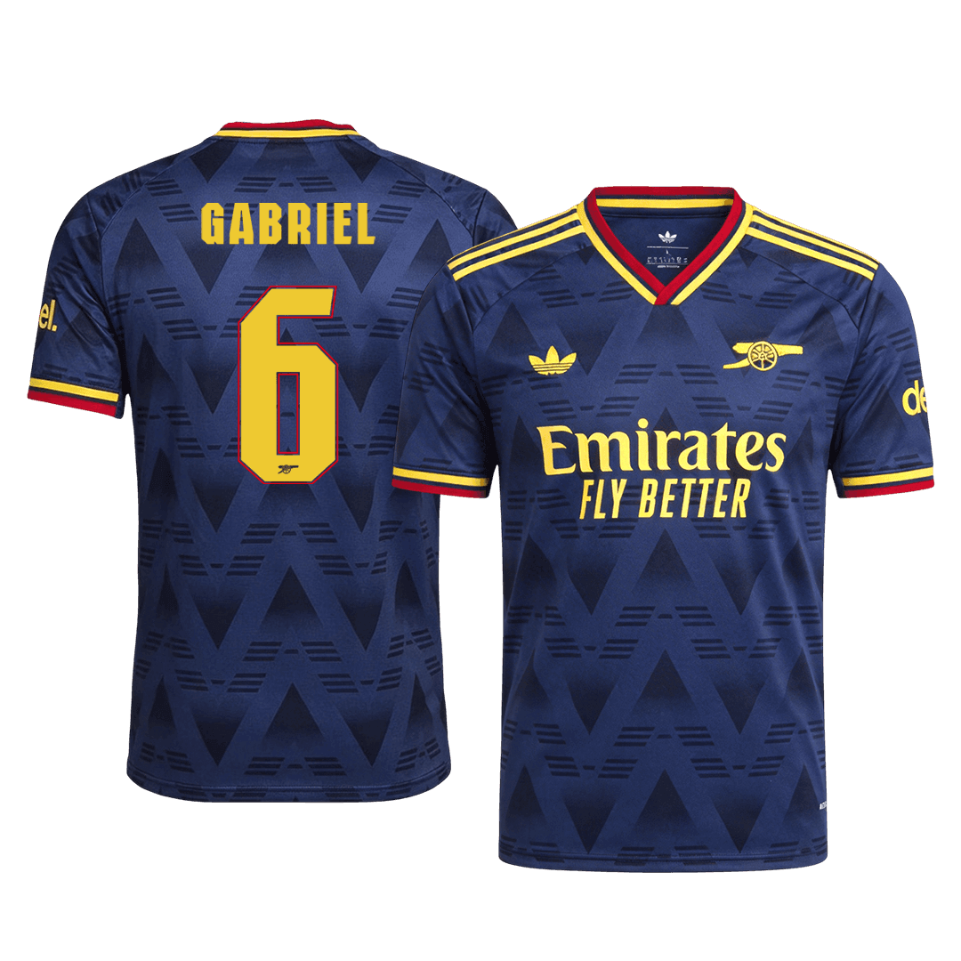 Arsenal 2026/27 Away Soccer Jersey - GABRIEL #6 – UCL (Player Edition)