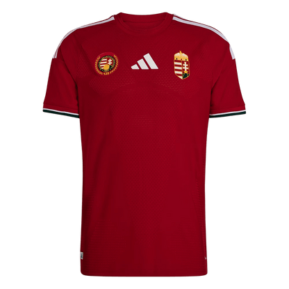 Men's Hungría World Cup 2026 Player Version Home Soccer Jersey - Slim Fit