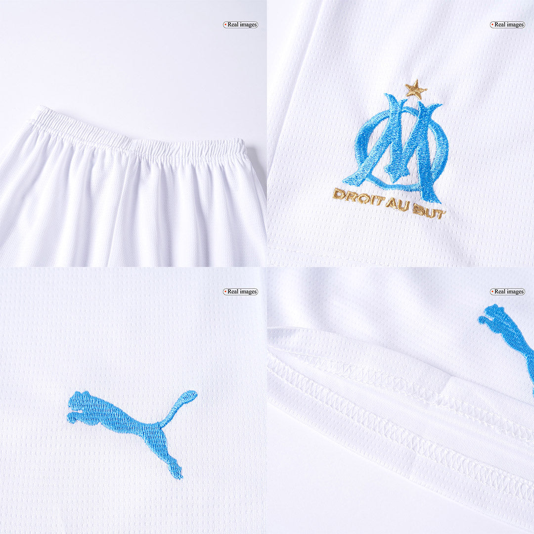 Kids Marseille 2025/26 Home Soccer Kit