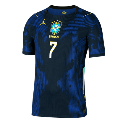 Brazil World Cup 2026 Away Soccer Jersey - VINI JR. #7 (Player Edition)