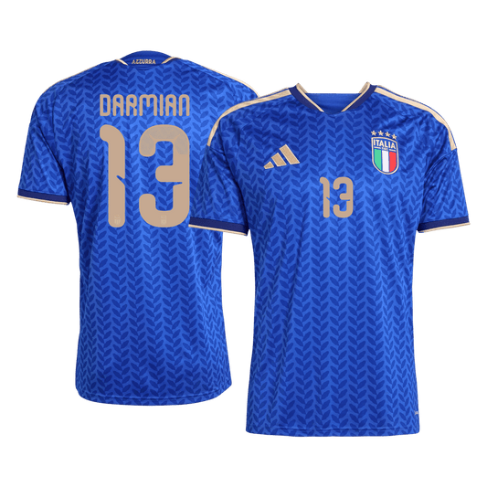 Italy World Cup 2026 Home Soccer Jersey - DARMIAN #13