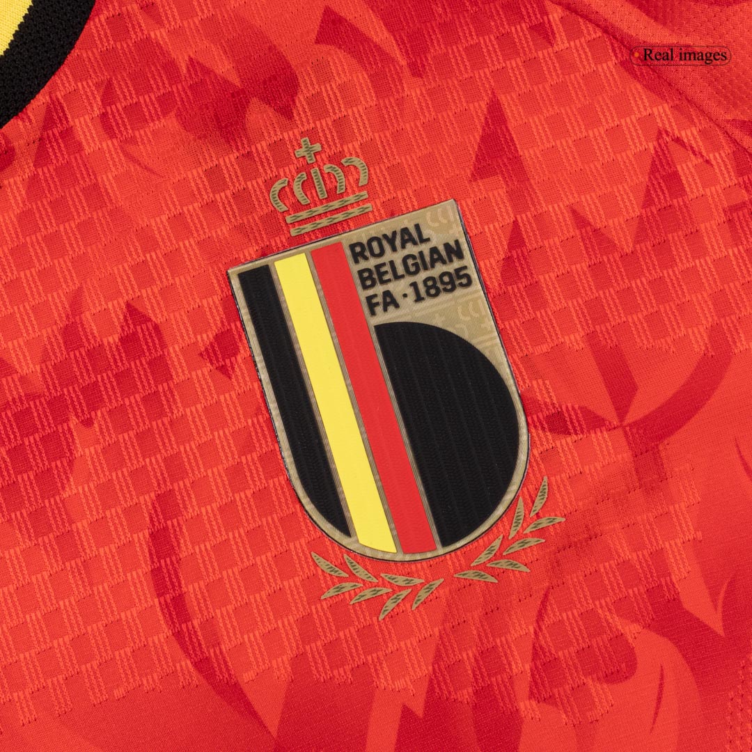 Men's Belgium World Cup 2026 Player Version Home Soccer Jersey - Slim Fit