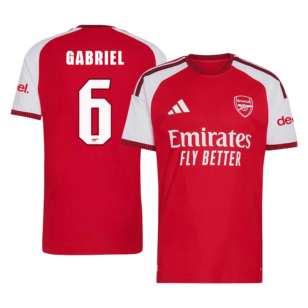 Arsenal 2026/27 Home Soccer Jersey - GABRIEL #6 – UCL (Player Edition)
