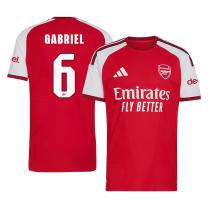 Arsenal 2026/27 Home Soccer Jersey - GABRIEL #6 – UCL (Player Edition)