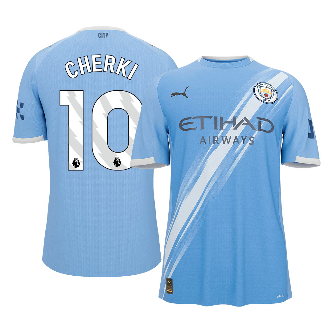 Manchester City 2025/26 Home Soccer Jersey - CHERKI #10