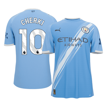 Manchester City 2025/26 Home Soccer Jersey - CHERKI #10
