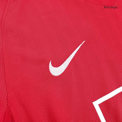 Retro Men's Manchester United 2007/08 Home Long Sleeve Soccer Jersey