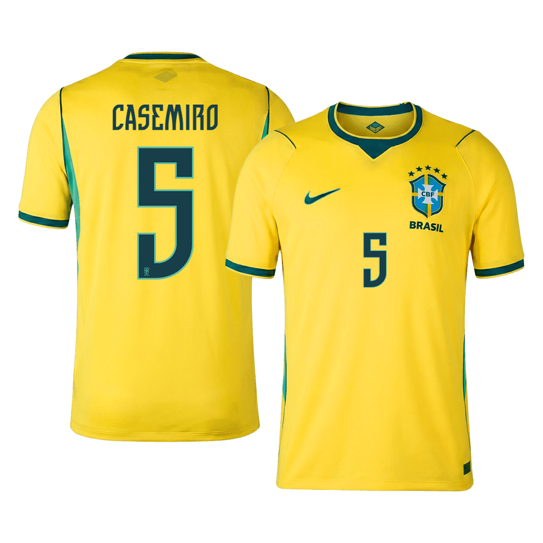 Brazil World Cup 2026 Home Soccer Jersey - CASEMIRO #5