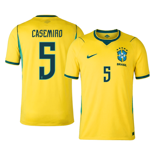 Brazil World Cup 2026 Home Soccer Jersey - CASEMIRO #5