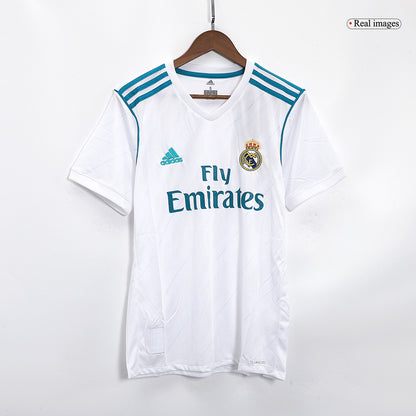 Real Madrid 2017/18 Retro Home Soccer Jersey