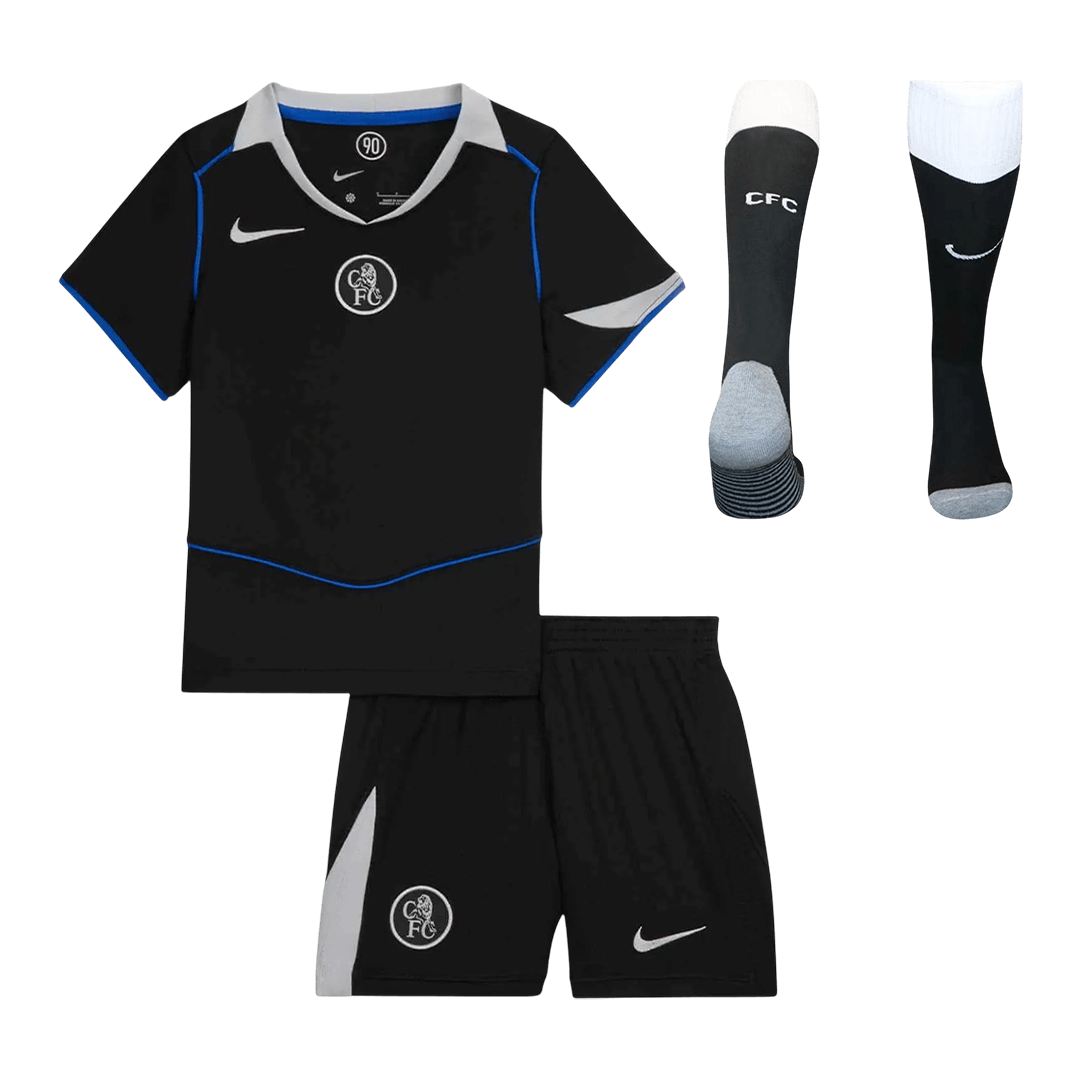 Kid's Chelsea 2025/26 Third Away Soccer Jersey Full Kit