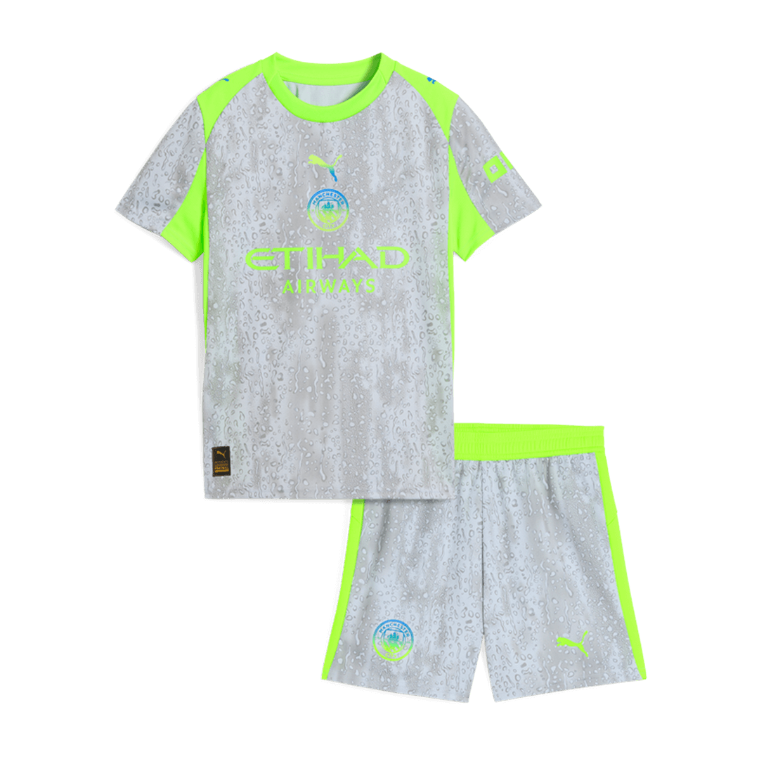 Kids Manchester City 2025/26 Third Away Soccer Kit