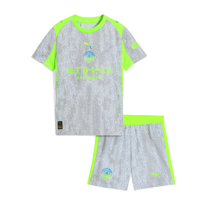 Kids Manchester City 2025/26 Third Away Soccer Kit