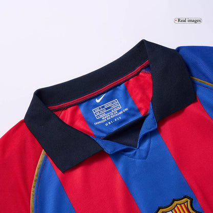 Barcelona 2001/02 Retro Home Soccer Jersey - XAVI #6