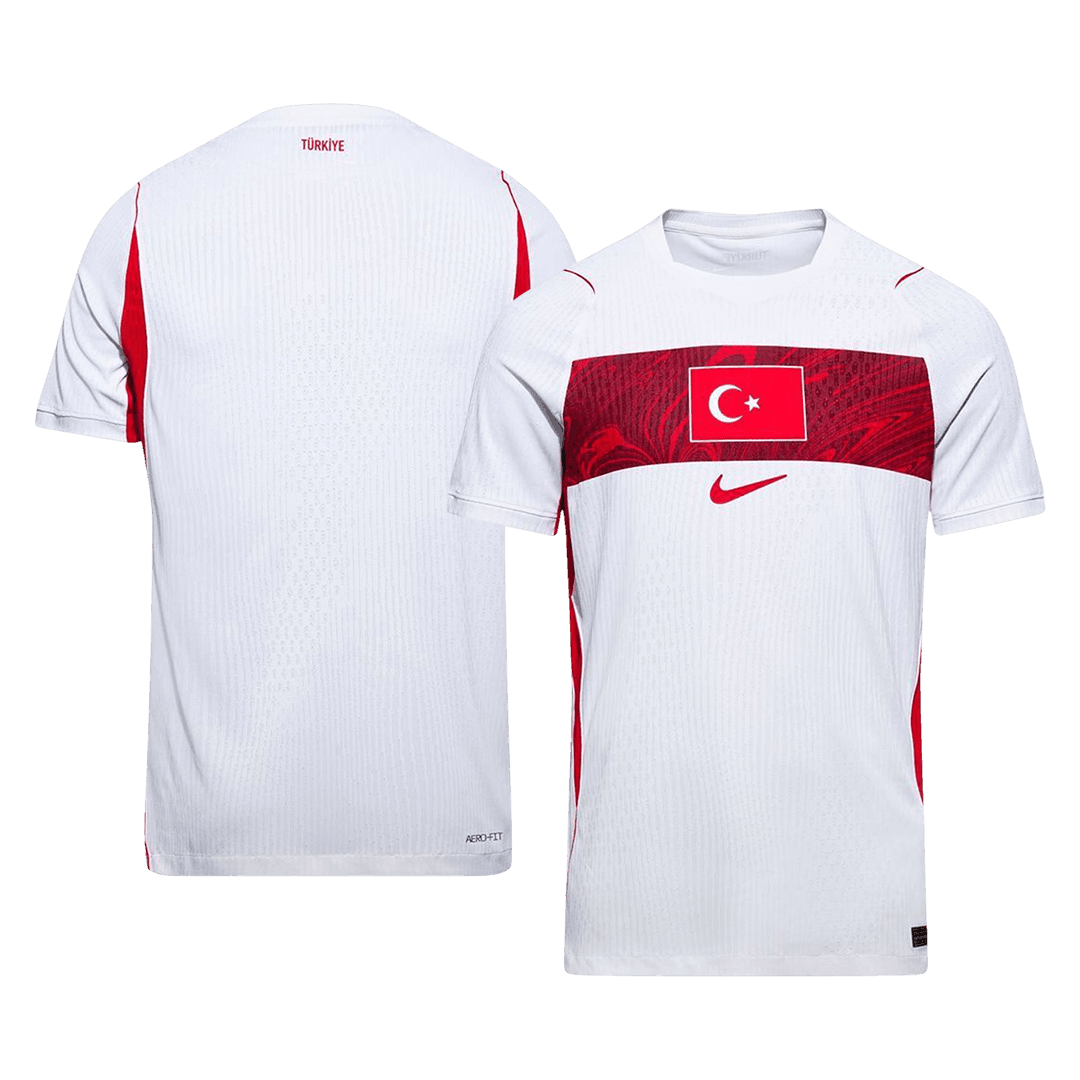 Men's Turkey World Cup 2026 Player Version Away Soccer Jersey - Slim Fit