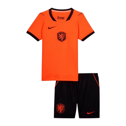 Kid's Netherlands World Cup 2026 Home Soccer Jersey Kit