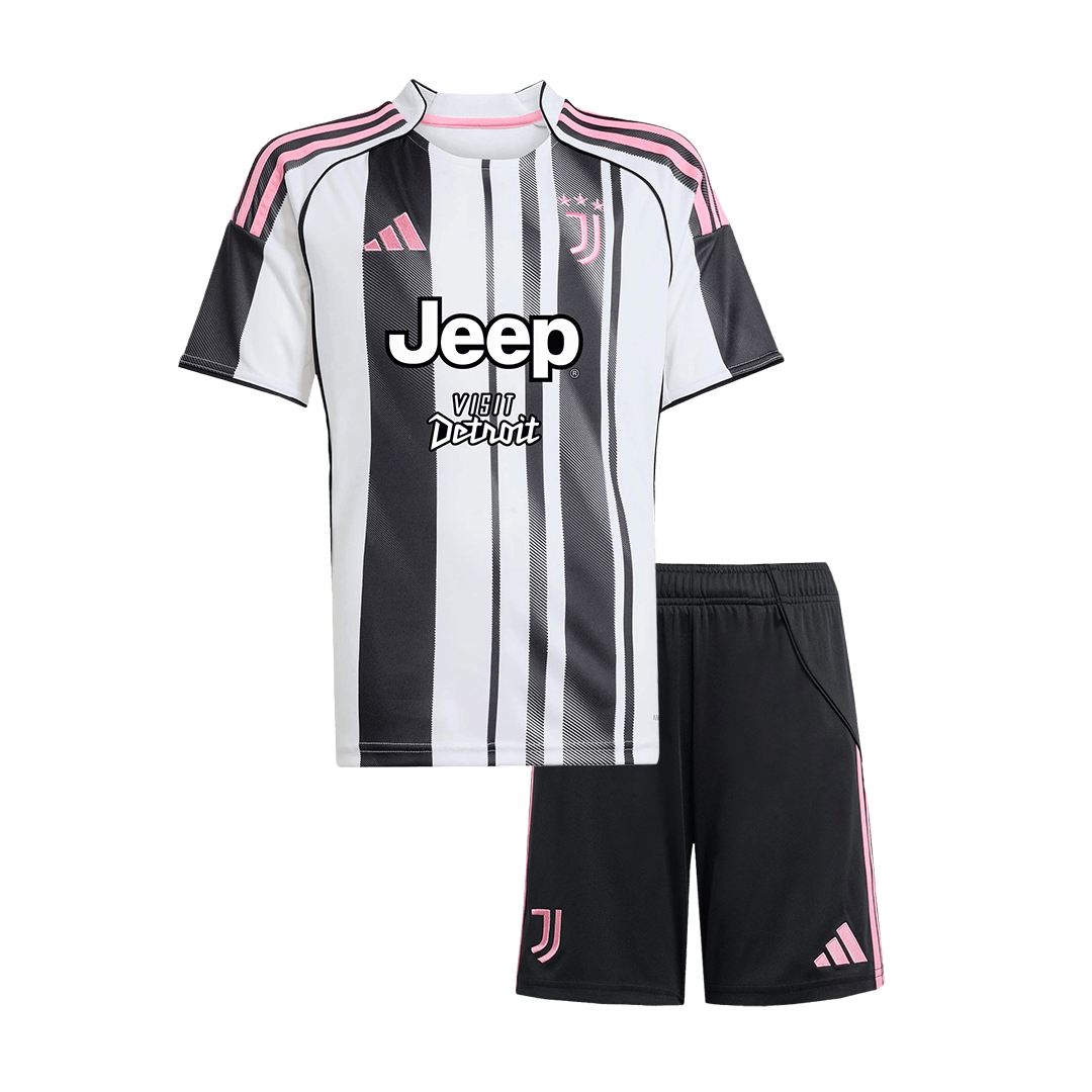 Kids Juventus 2025/26 Home Soccer Kit