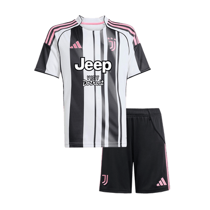 Kids Juventus 2025/26 Home Soccer Kit