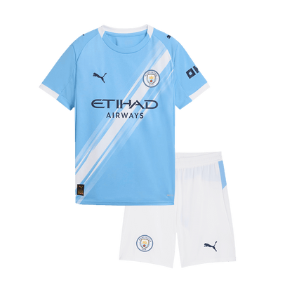 Kids Manchester City 2025/26 Home Soccer Kit