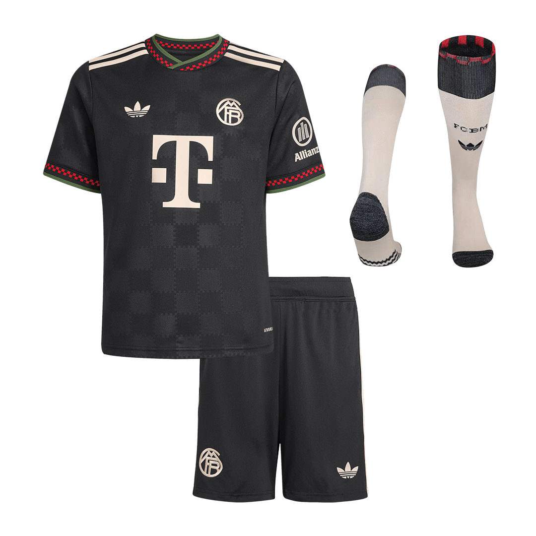 Kid's Bayern Munich 2025/26 Third Away Soccer Jersey Full Kit