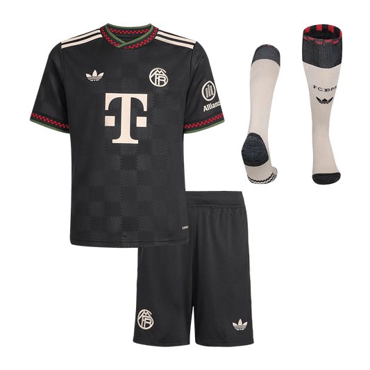 Kid's Bayern Munich 2025/26 Third Away Soccer Jersey Full Kit