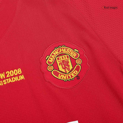 Retro Men's Manchester United 2007/08 Home Soccer Jersey