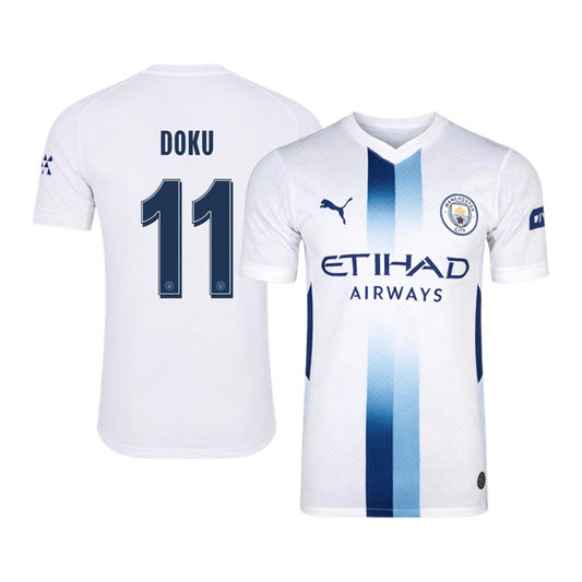 Manchester City 2026/27 Third Away Soccer Jersey - DOKU #11 – UCL (Player Edition)