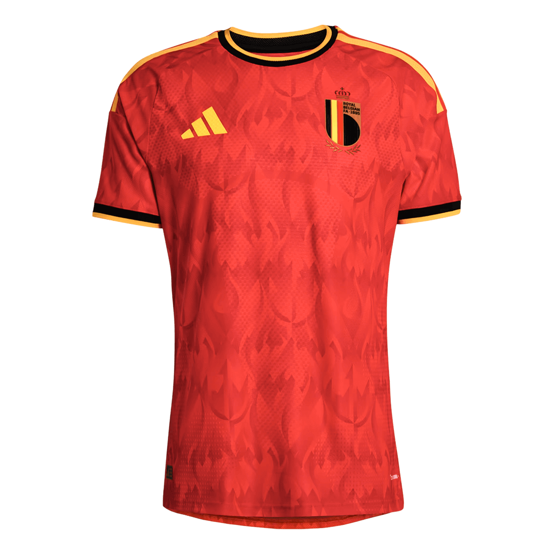 Men's Belgium World Cup 2026 Player Version Home Soccer Jersey - Slim Fit